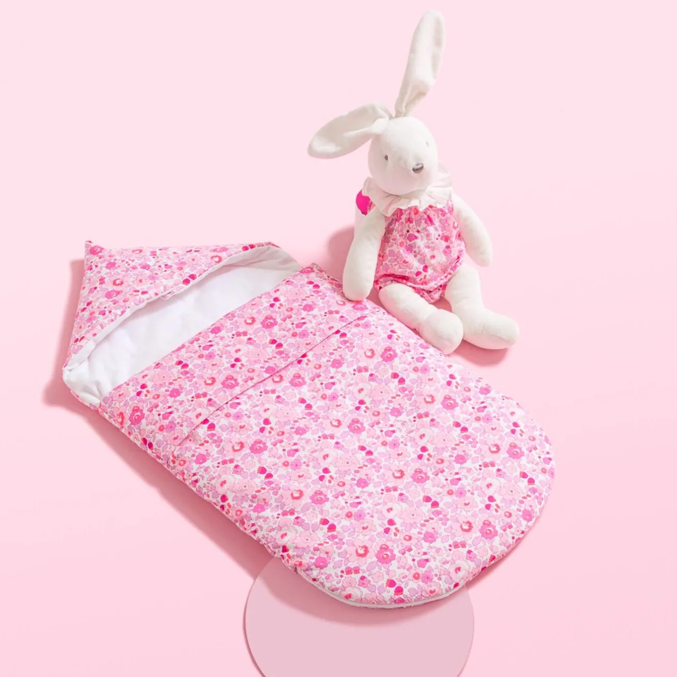 Doudou, Peluche|Eveil, Doudou Et Peluche-Jacadi Barboteuse pour peluche lapin moyen modèle - lore ROSE/MULTICO