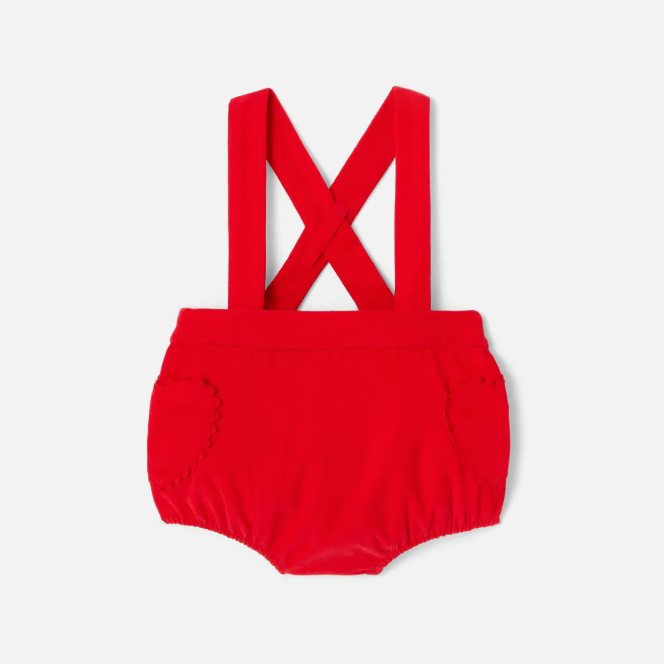 Combinaison, Barboteuse Et Ensemble-Jacadi Bloomer bébé fille en velours léger - rouge ROUGE JACADI