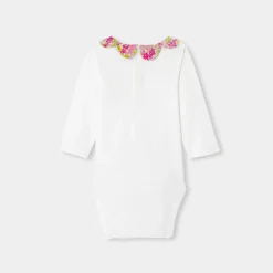 Body-Jacadi Body manches longues bébé fille - lore BLANC/MULTICO