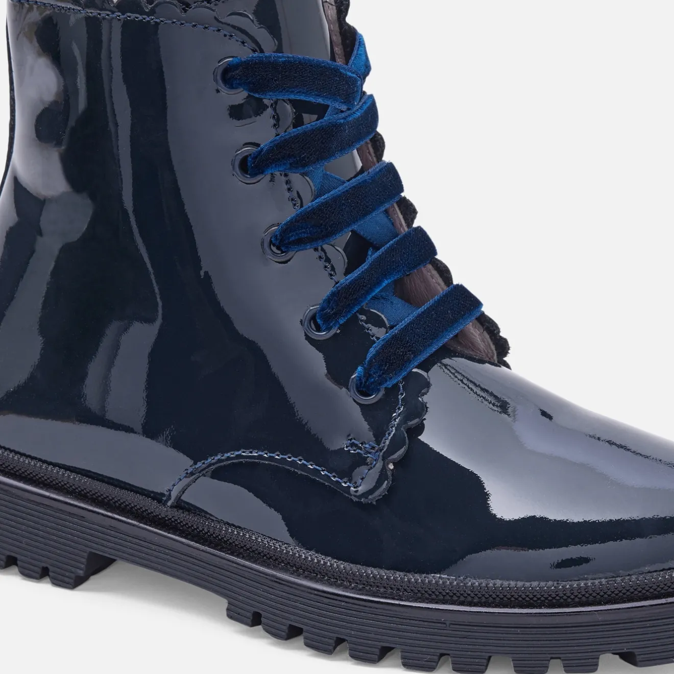 Boots Et Botillons|Chaussures-Jacadi Boots enfant fille en cuir verni - marine MARINE JACADI