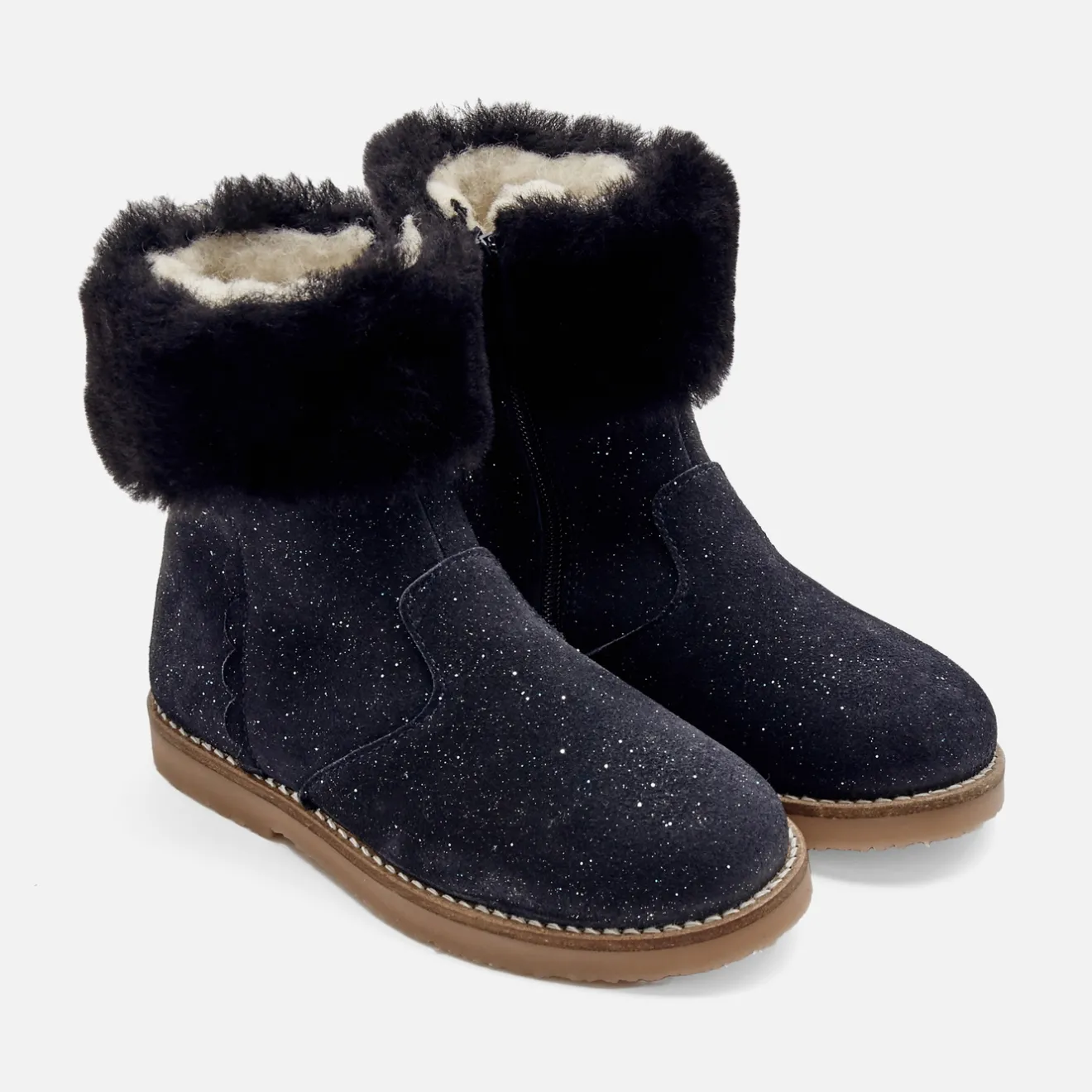 Chaussures Fourrées|Boots Et Botillons-Jacadi Boots fourrées enfant fille - marine MARINE JACADI