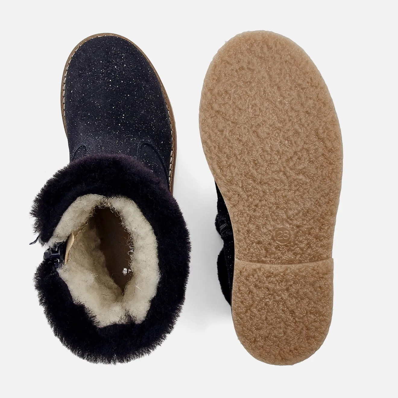 Chaussures Fourrées|Boots Et Botillons-Jacadi Boots fourrées enfant fille - marine MARINE JACADI