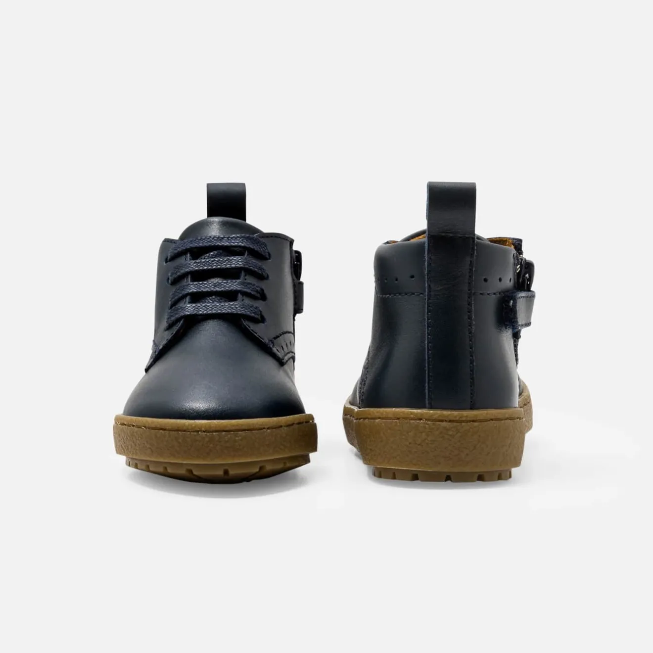 Boots Et Bottillons-Jacadi Bottillons bébé garçon en cuir - marine MARINE JACADI