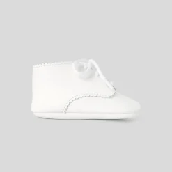 Accessoires-Jacadi Bottons en cuir bébé - blanc BLANC JACADI