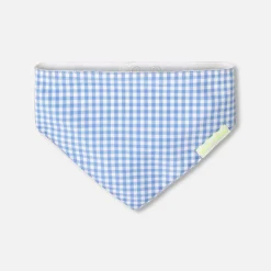 Accessoires-Jacadi Cache-cou bébé en vichy - BLANC/BLEU