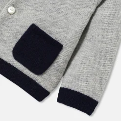 Pull, Sweat Et Cardigan-Jacadi Cardigan bébé garçon - lore GRIS/MULTICO