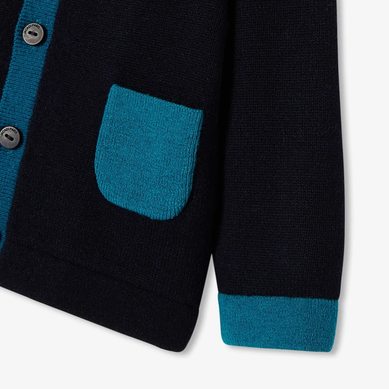 Pull, Sweat Et Cardigan-Jacadi Cardigan bébé garçon color block - marine MARINE JACADI
