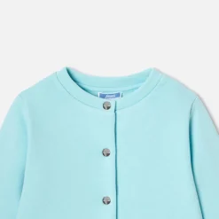 Pull, Sweat Et Cardigan-Jacadi Cardigan en molleton enfant fille - VERT D EAU