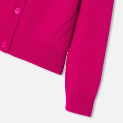 Pull, Sweat Et Cardigan-Jacadi Cardigan enfant fille - FRAMBOISE