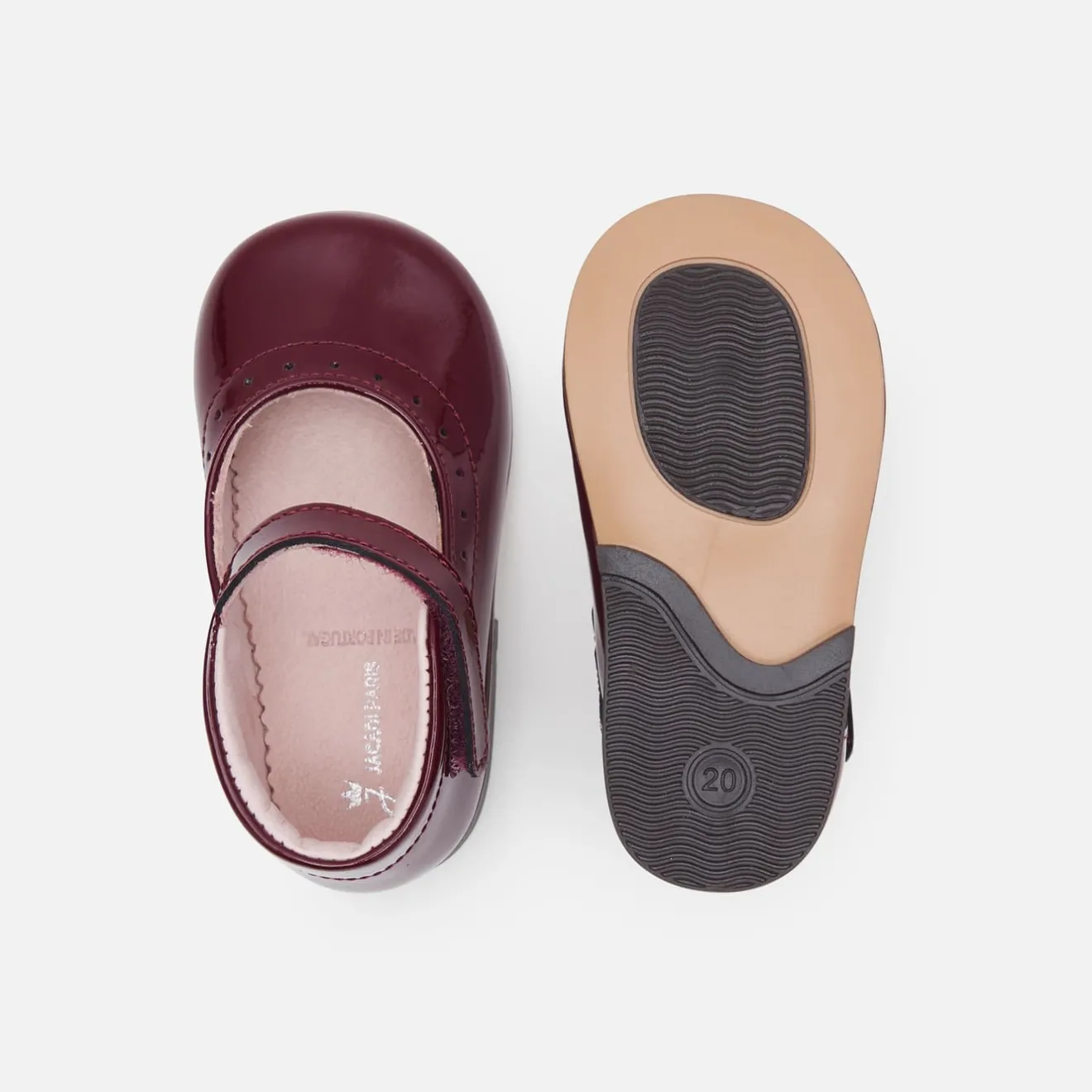 Babies, Charles Ix, Salomés Et Ballerines-Jacadi Charles IX bébé fille en cuir verni - BORDEAUX