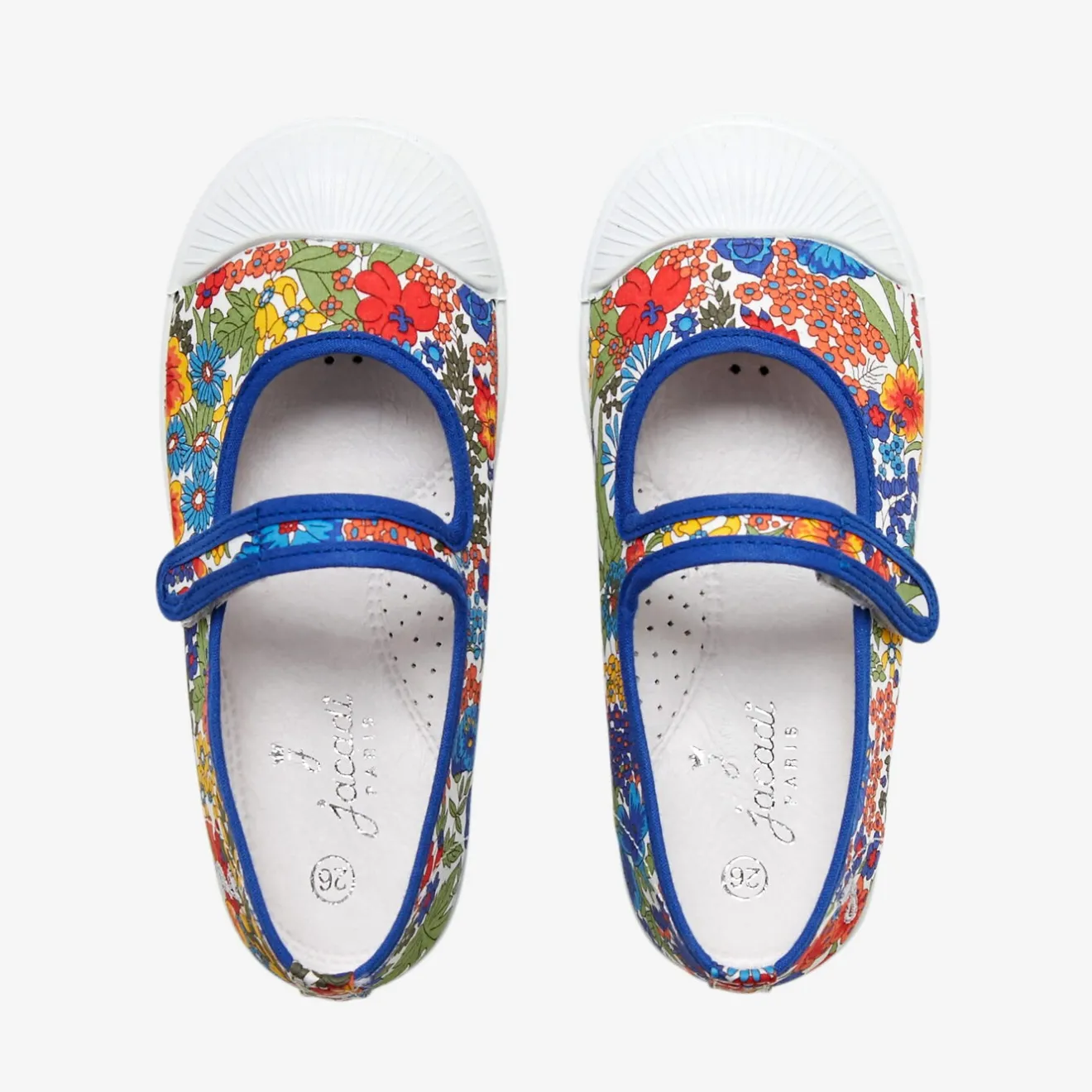 Chaussures-Jacadi Charles IX en toile enfant fille - lore MULTICO