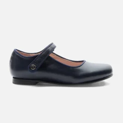 Babies, Charles Ix, Salomés Et Ballerines|Chaussures-Jacadi Charles IX enfant fille en cuir lisse - marine MARINE JACADI