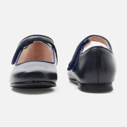 Babies, Charles Ix, Salomés Et Ballerines|Chaussures-Jacadi Charles IX enfant fille en cuir lisse - marine MARINE JACADI