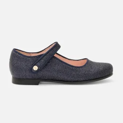 Babies, Charles Ix, Salomés Et Ballerines|Chaussures-Jacadi Charles IX enfant fille pailletées - marine MARINE JACADI