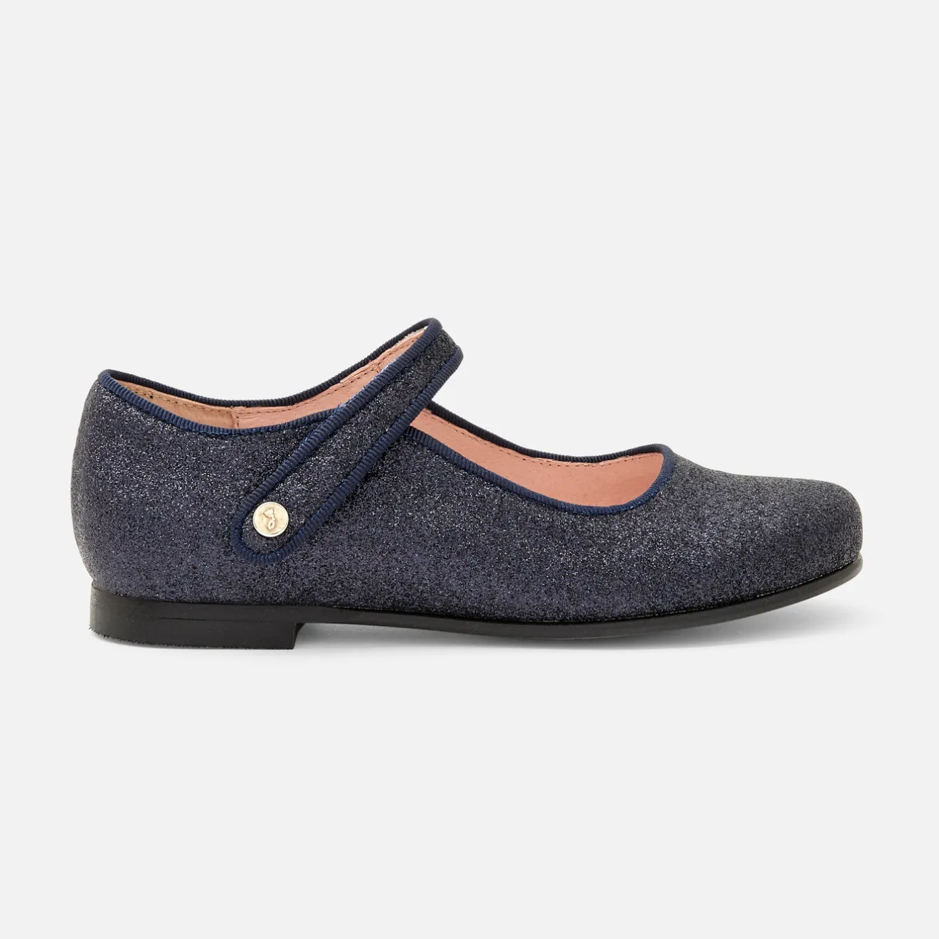 Babies, Charles Ix, Salomés Et Ballerines|Chaussures-Jacadi Charles IX enfant fille pailletées - marine MARINE JACADI