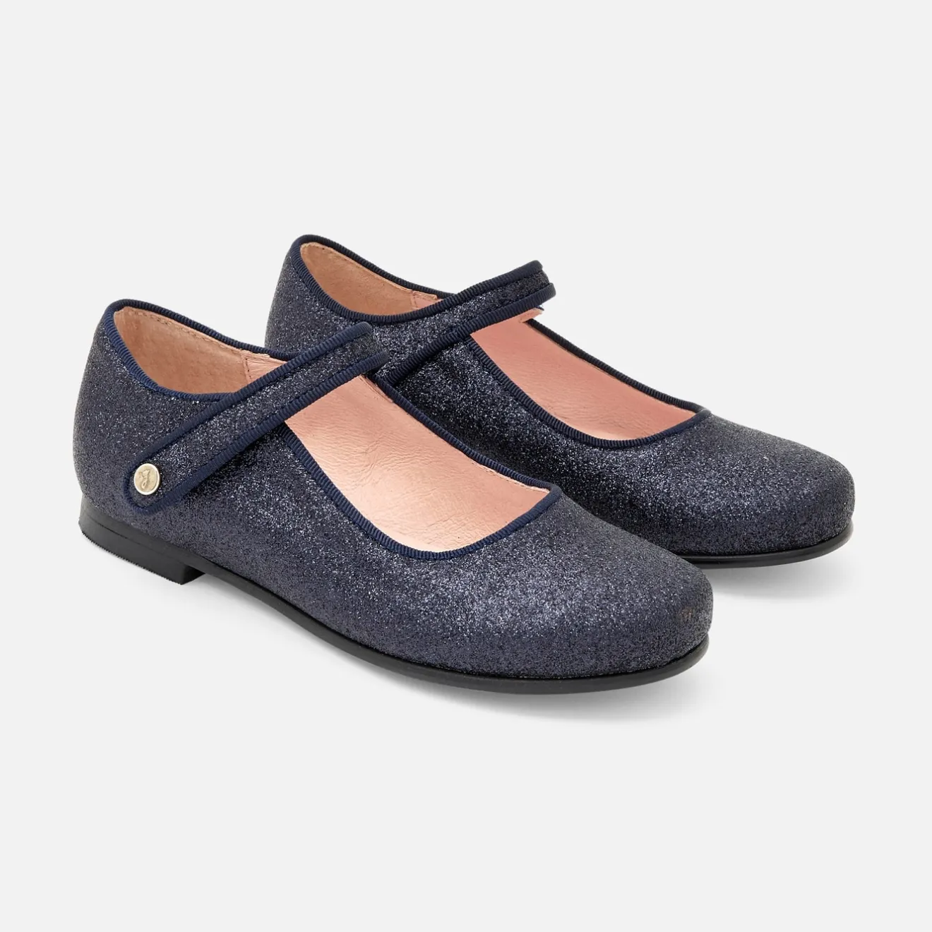 Babies, Charles Ix, Salomés Et Ballerines|Chaussures-Jacadi Charles IX enfant fille pailletées - marine MARINE JACADI