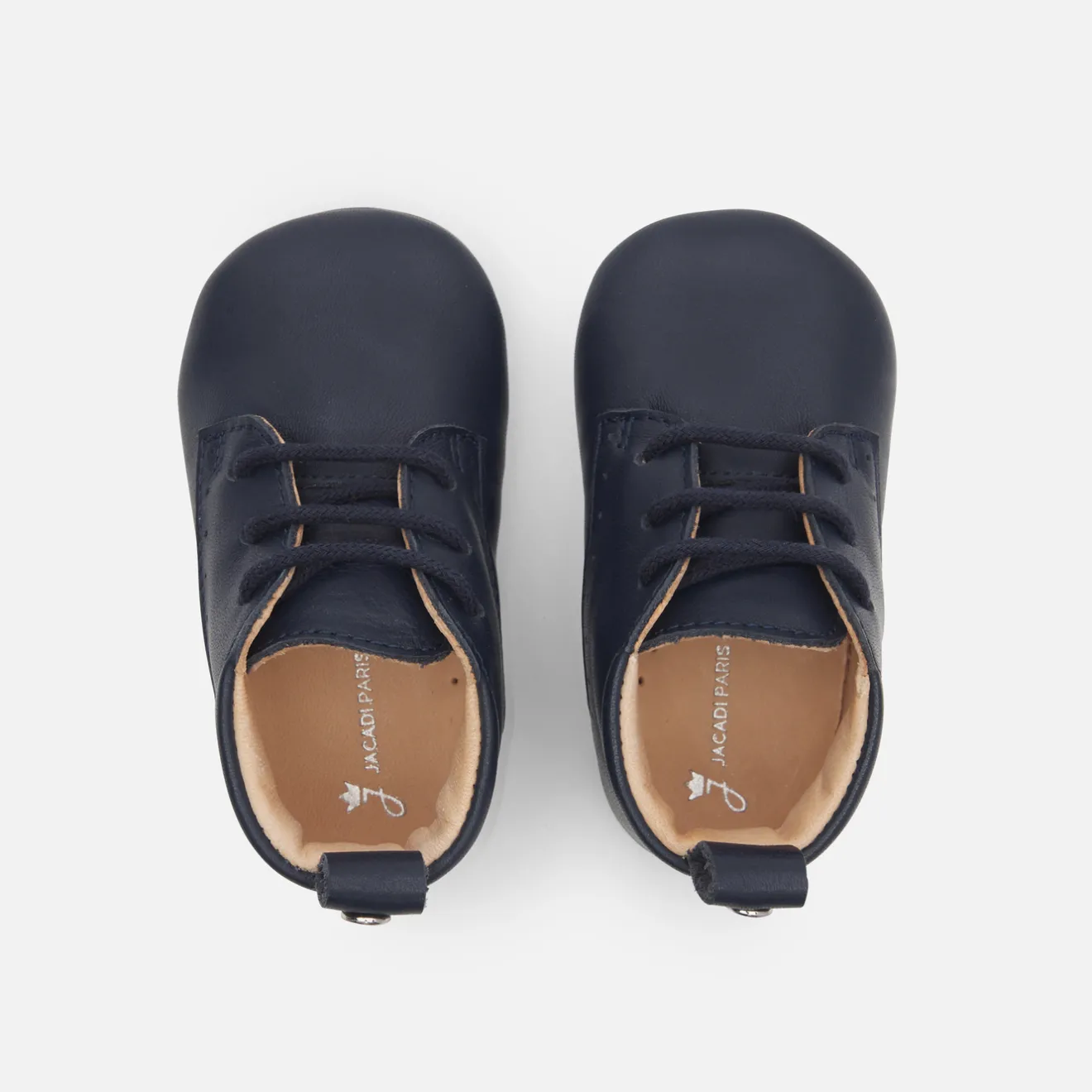 Chaussons|Chaussures-Jacadi Chaussons bébé garçon en cuir - marine MARINE JACADI