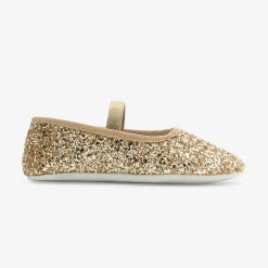 Chaussures|Chaussons-Jacadi Chaussons fourrés enfant fille - OR