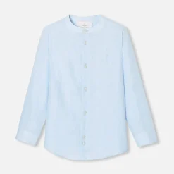 Chemise-Jacadi Chemise en lin enfant garçon - BLEU TOILE