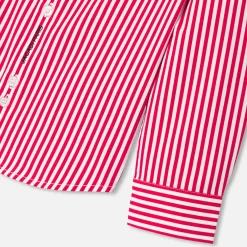 Chemise-Jacadi Chemise enfant garçon en popeline rayée - BLANC/ROUGE