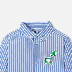 Chemise-Jacadi Chemise rayée bébé garçon - BLANC/BLEU
