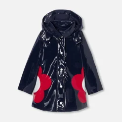 Manteau, Doudoune Et Veste-Jacadi Ciré vernis enfant fille - marine MARINE JACADI