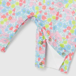 Combinaison, Barboteuse Et Ensemble-Jacadi Combinaison bébé fille en tissu Liberty - lore BLANC/MULTICO