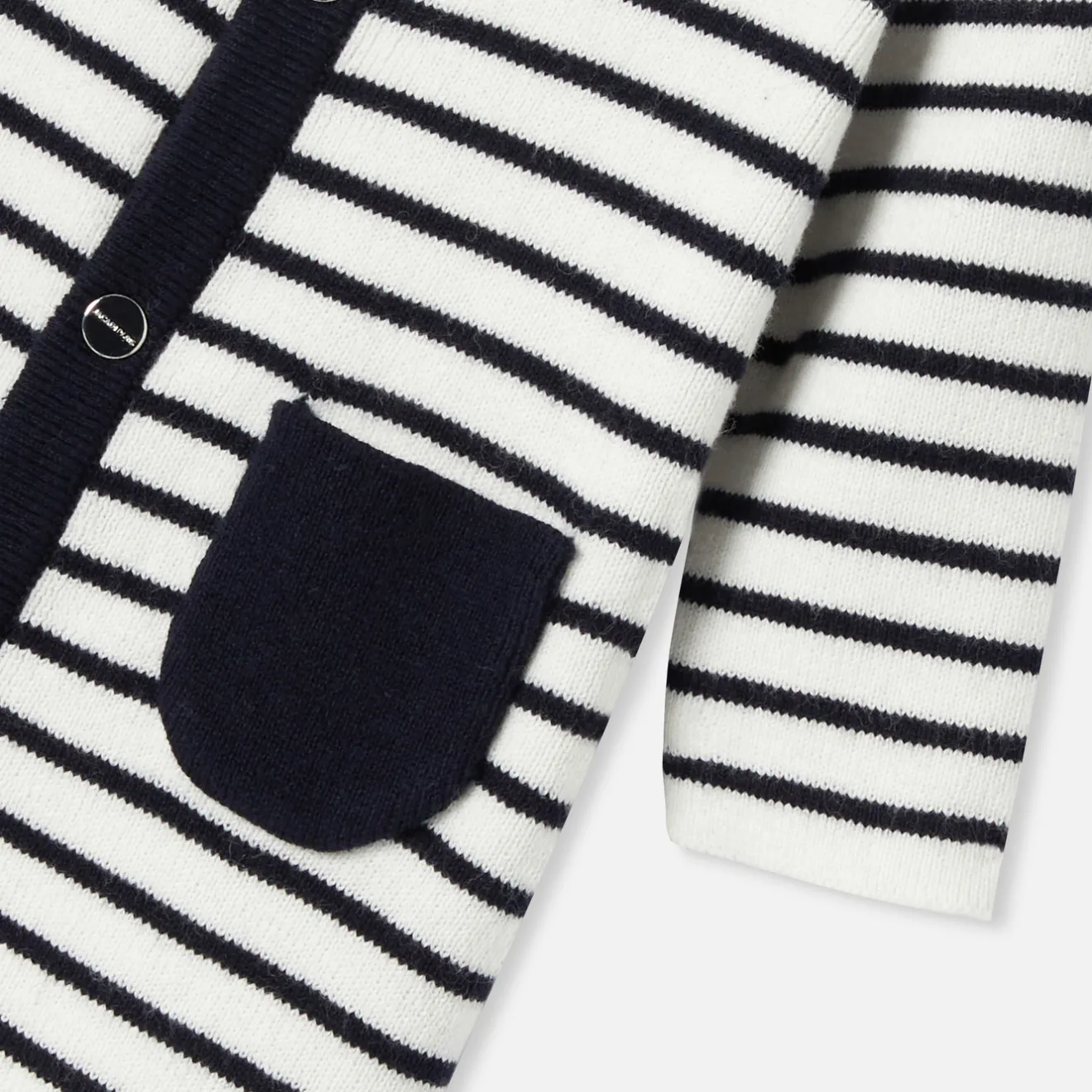 Combinaison, Barboteuse Et Ensemble-Jacadi Combinaison bébé garçon en tricot - MARINE/BLANC