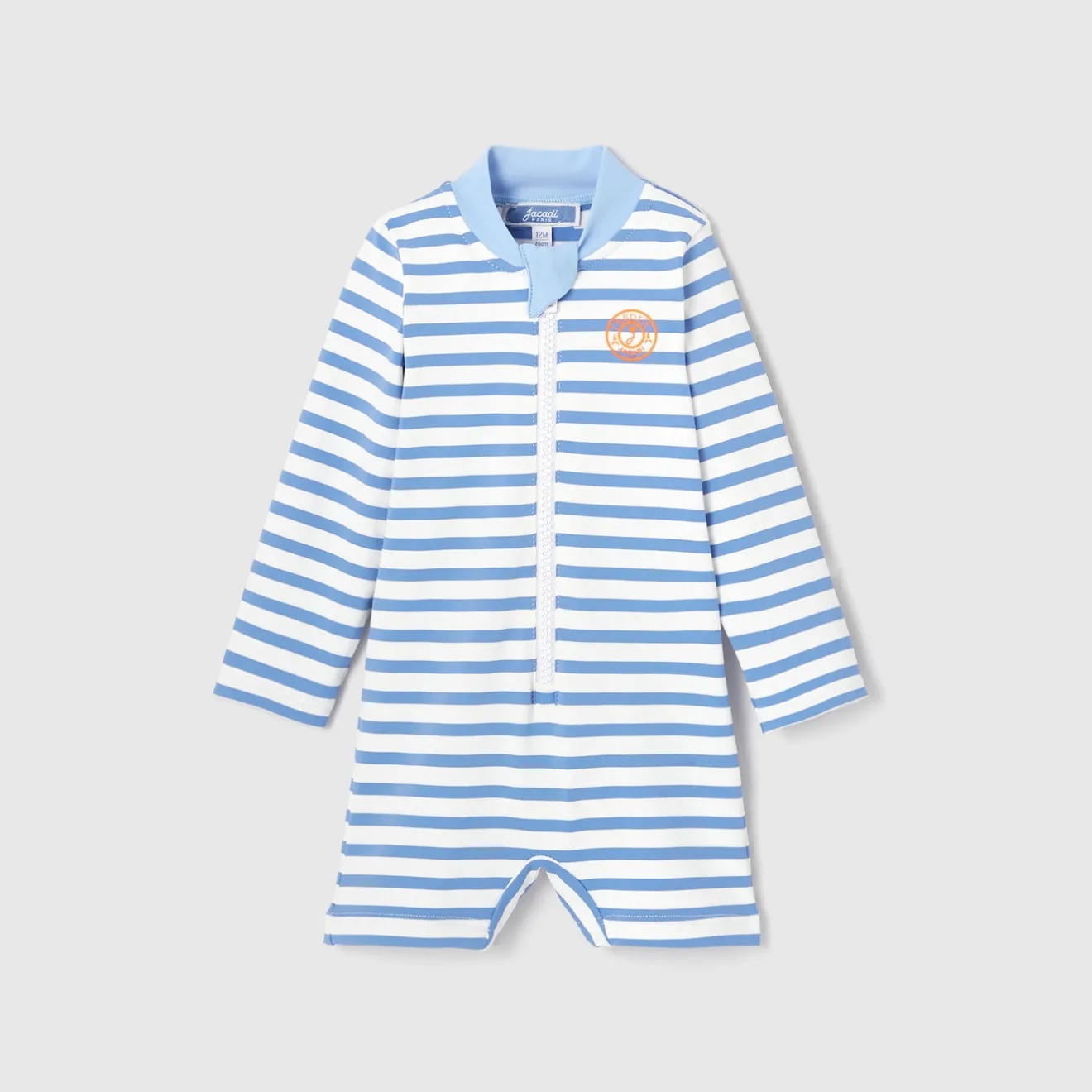 Accessoires|Maillot De Bain-Jacadi Combinaison de bain protection UV UPF 40+ bébé garçon - BLANC/BLEU