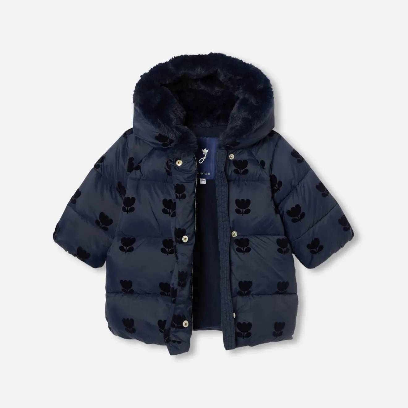Manteaux, Vestes Et Combi Pilote-Jacadi Doudoune mi-longue bébé fille - marine MARINE JACADI