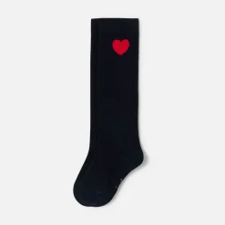 Accessoires-Jacadi Duo de chaussettes hautes enfant fille - marine MARINE JACADI