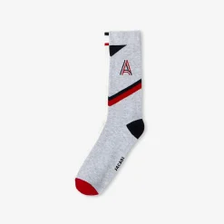 Accessoires-Jacadi Duo de chaussettes hautes enfant garçon - lore ROUGE/MULTICO