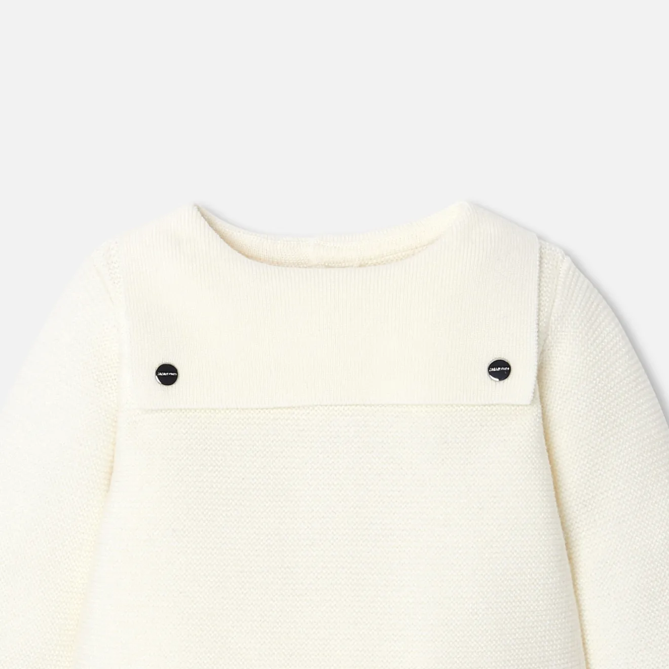 Combinaison, Barboteuse Et Ensemble-Jacadi Ensemble bébé en laine point mousse - blanc doux BLANC DOUX JACADI