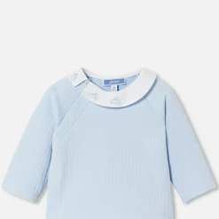 Combinaison, Barboteuse Et Ensemble-Jacadi Ensemble confort bébé garçon - BLEU PALE