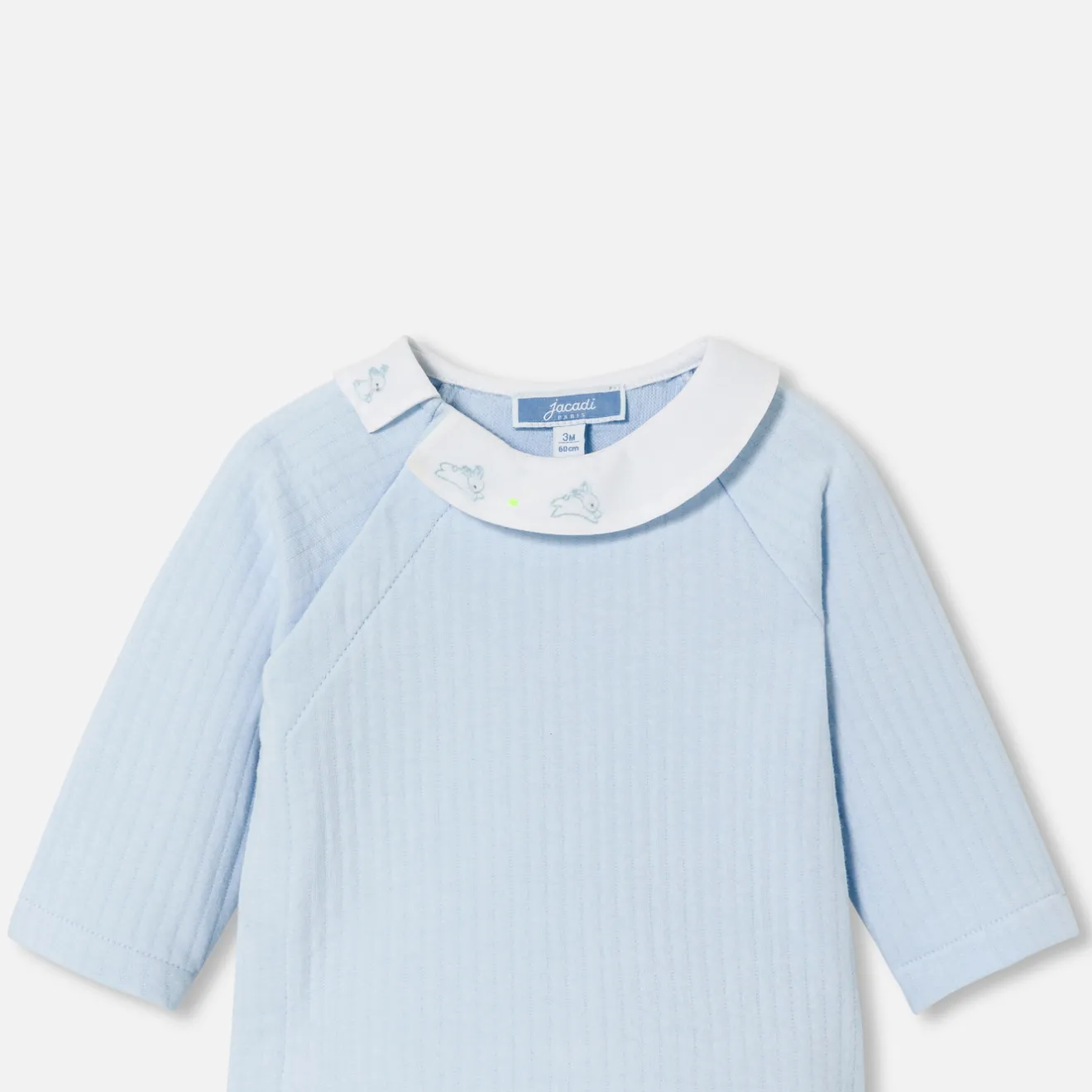 Combinaison, Barboteuse Et Ensemble-Jacadi Ensemble confort bébé garçon - BLEU PALE