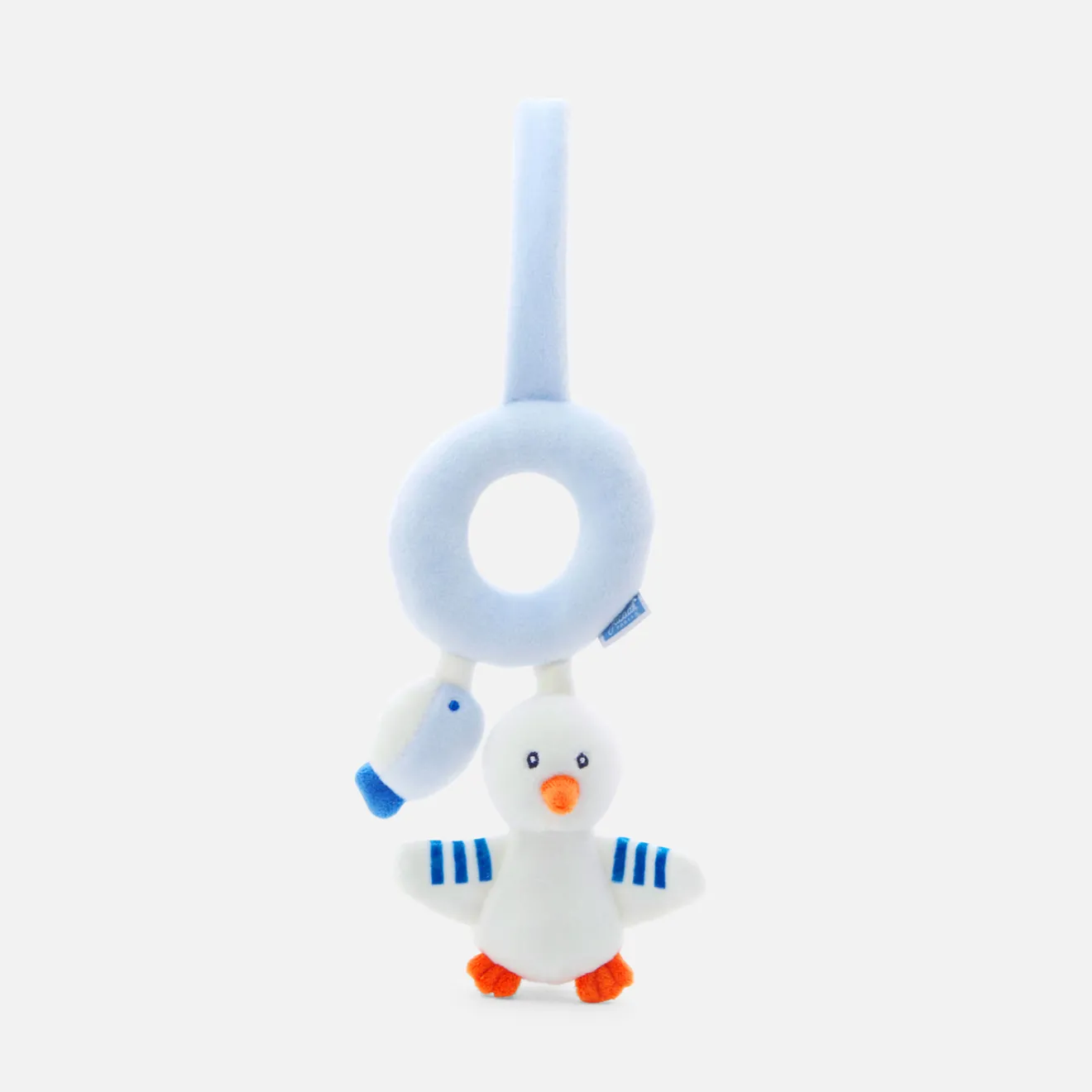 Doudou, Peluche|Eveil, Doudou Et Peluche-Jacadi Hochet mouette et poisson - BLANC/BLEU