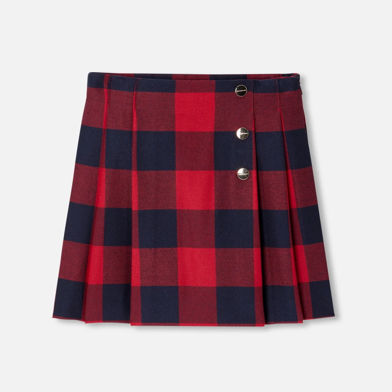 Robe Et Jupe-Jacadi Jupe enfant fille en maxi vichy - MARINE/ROUGE