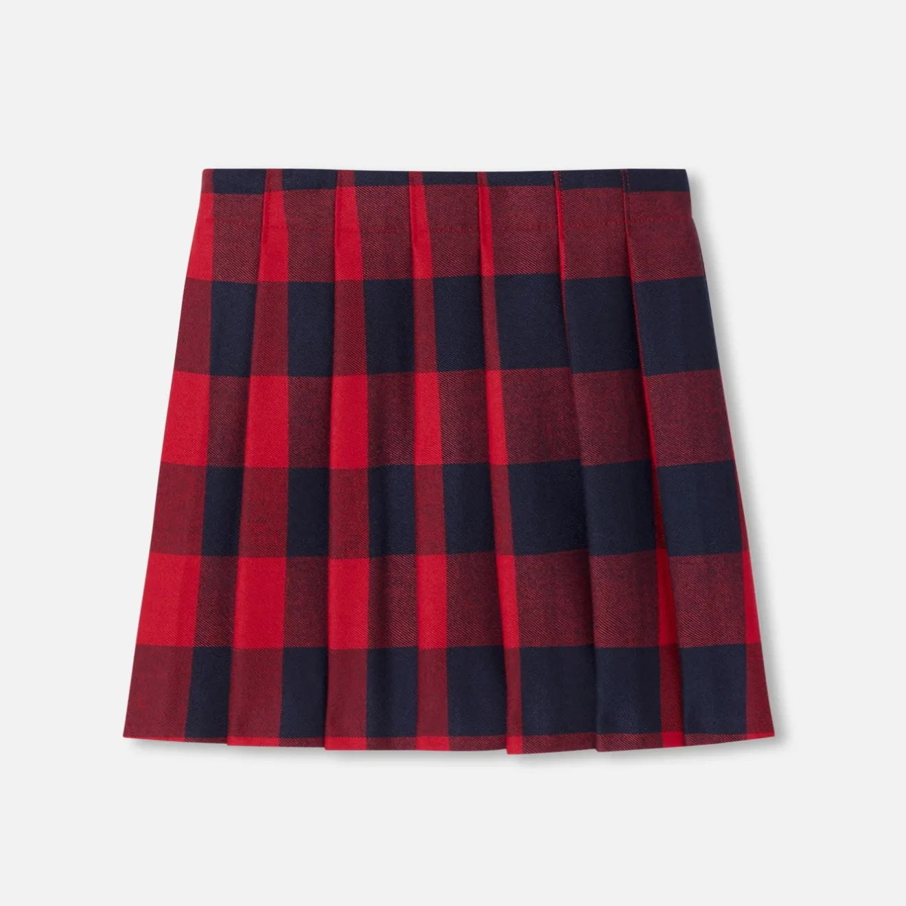 Robe Et Jupe-Jacadi Jupe enfant fille en maxi vichy - MARINE/ROUGE