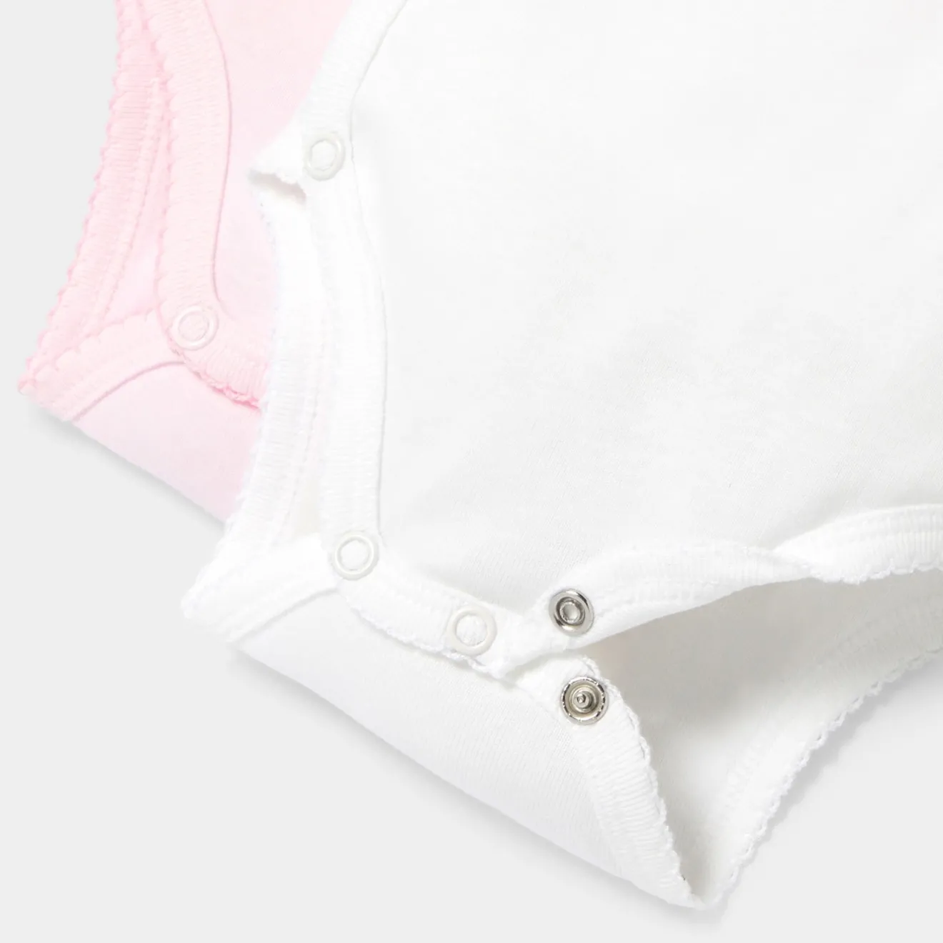 Body-Jacadi Lot de 2 bodies manches longues bébé fille - ROSE/BLANC