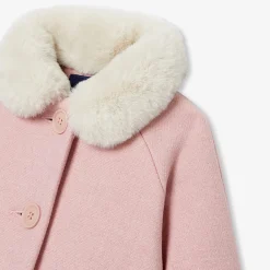 Manteaux, Vestes Et Combi Pilote-Jacadi Manteau bébé fille en drap de laine - ROSE CHINE