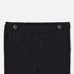 Pantalon Et Jogging-Jacadi Pantalon enfant fille en maille Milano - marine MARINE JACADI