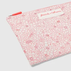 Accessoires-Jacadi Pochette en tissu Liberty - x Tohana - ROSE/BLANC