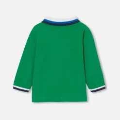 T-Shirt Et Polo-Jacadi Polo bébé garçon manches longues - VERT CRESSON