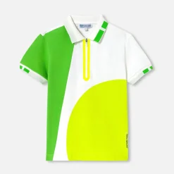 T-Shirt, Polo Et Sous-Pull-Jacadi Polo enfant garçon en piqué de coton - lore BLANC/MULTICO