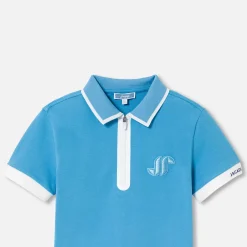 T-Shirt, Polo Et Sous-Pull-Jacadi Polo manches courtes enfant garçon - CIEL