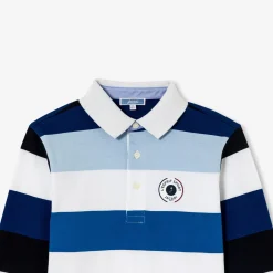 T-Shirt, Polo Et Sous-Pull-Jacadi Polo manches longues enfant garçon - lore BLEU/MULTICO