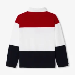 T-Shirt, Polo Et Sous-Pull-Jacadi Polo manches longues enfant - lore ROUGE/MULTICO