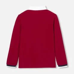 T-Shirt, Polo Et Sous-Pull-Jacadi Polo manches longues enfant garçon - POURPRE
