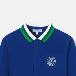 T-Shirt, Polo Et Sous-Pull-Jacadi Polo manches longues enfant garçon - BLEU RIVAGE