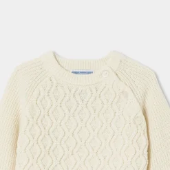 Pull, Sweat Et Cardigan-Jacadi Pull bébé garçon - blanc doux BLANC DOUX JACADI